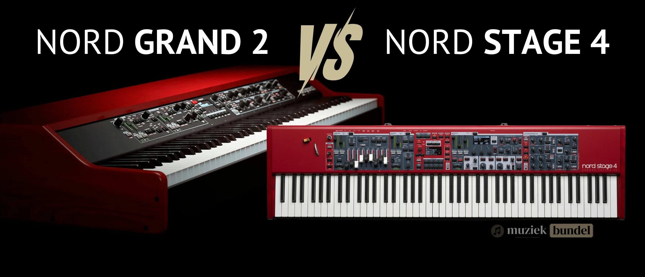 Nord Grand 2 vs Nord Stage 4 - Twee topinstrumenten met een andere filosofie | Muziekbundel.nl