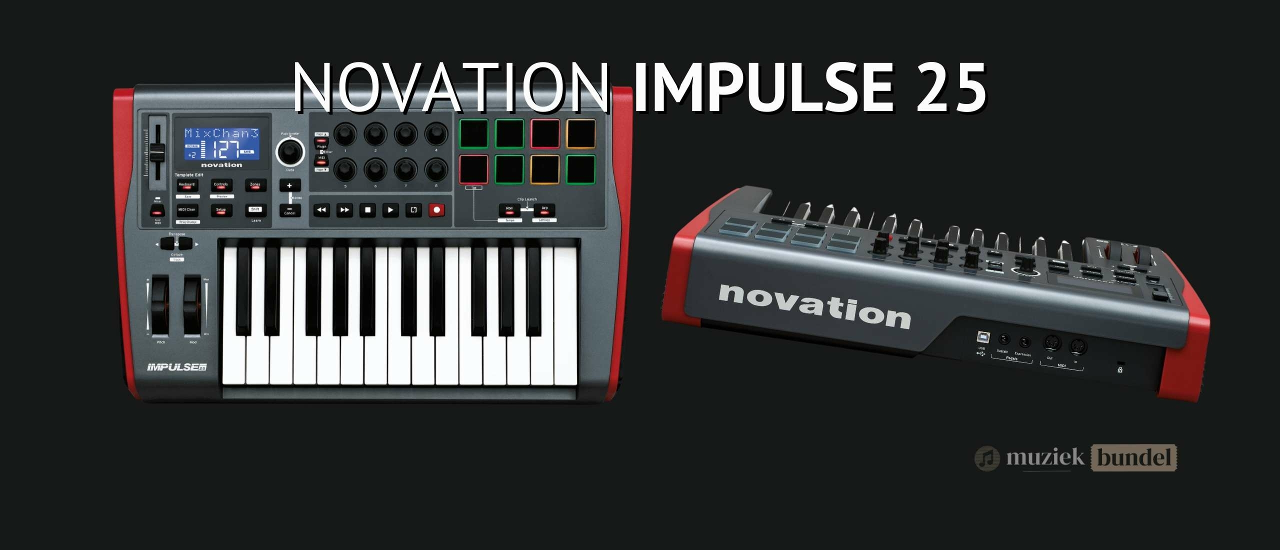 Novation Impulse 25 Review: Veelzijdige MIDI Controller voor Studio en Podium