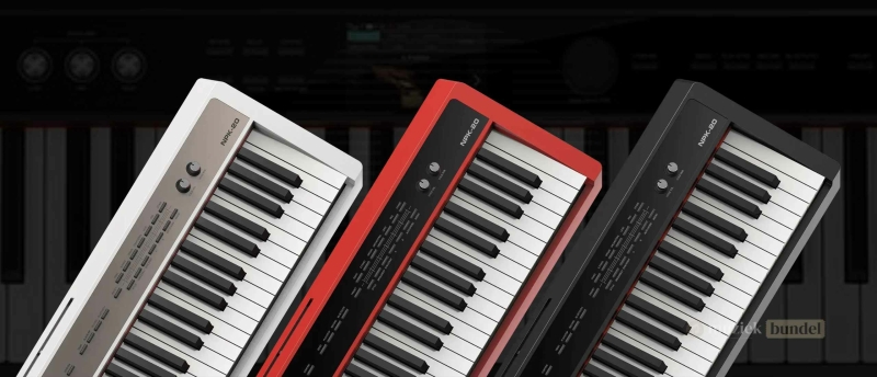 NUX NPK-20 digitale piano verkrijgbaar in zwart, wit en rood