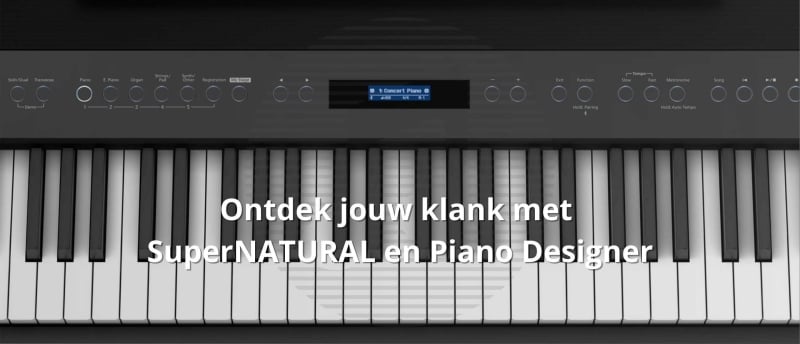 Ontdek jouw klank met SuperNATURAL en Piano Designer Roland FP-60X