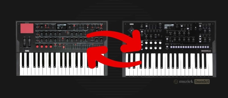 De belangrijkste overeenkomsten tussen de Korg Modwave en Wavestate synthesizers, zoals klankkwaliteit, effecten en connectiviteit.