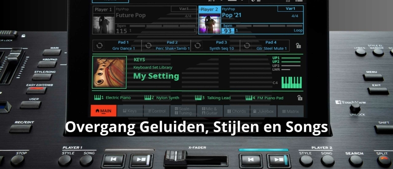 Overgang geluiden, stijlen en songs