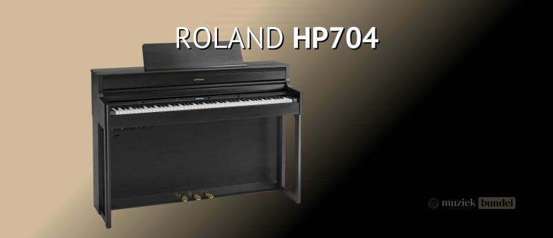 De Roland HP704 biedt hoogwaardige klanken en een stijlvol design, ideaal voor iedere pianist.