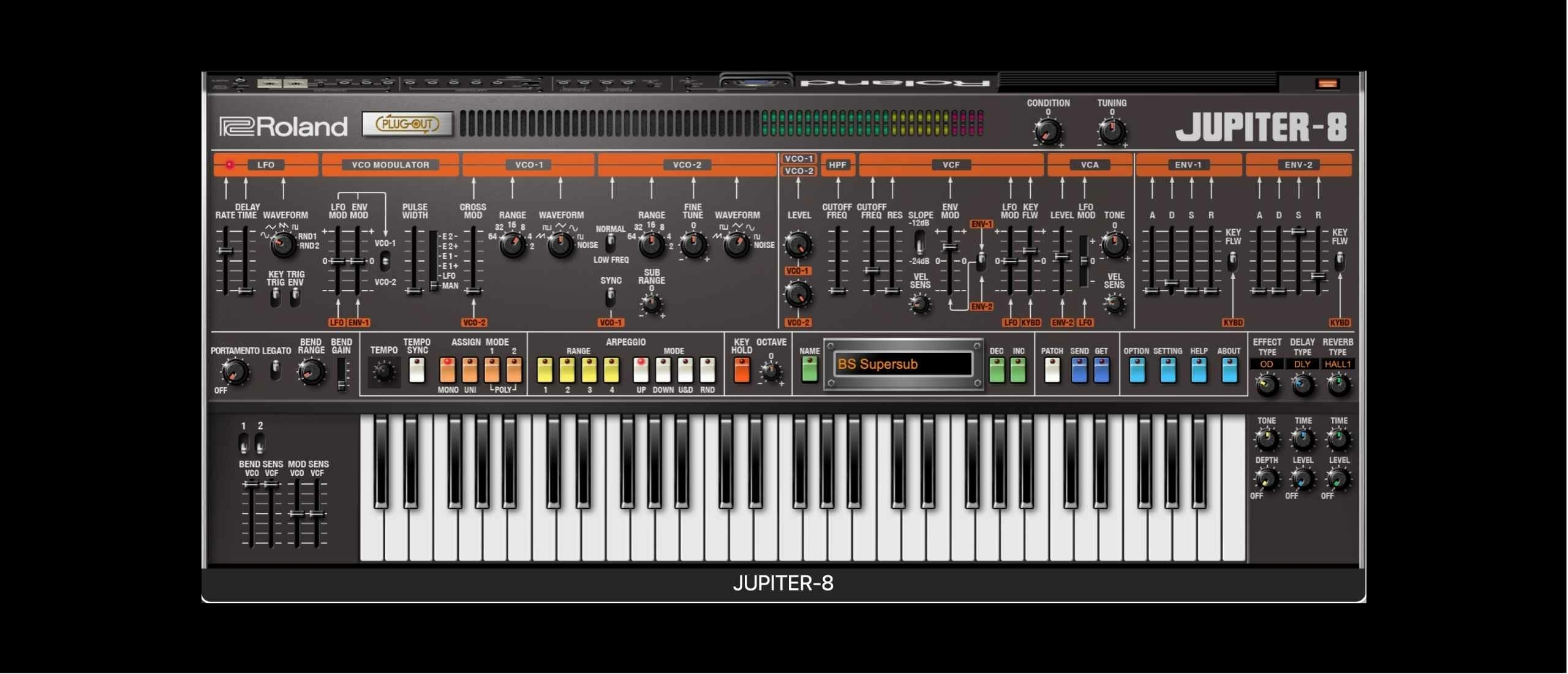 Roland Jupiter-8 Model Expansion software-instrument via Roland Cloud-platform