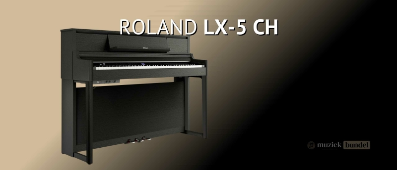 De Roland LX-5 CH combineert premium klanken met een elegant design, perfect voor thuis en podium.