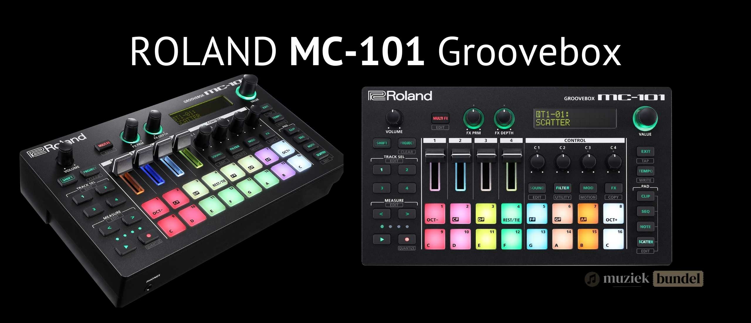 Roland MC-101 Groovebox Review Een Compacte krachtpatser voor muziekproductie en live optredens | Muziekbundel.nl