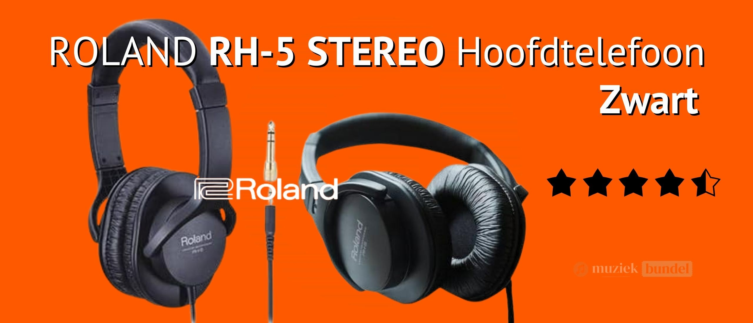 Roland RH-5 Stereo Hoofdtelefoon Zwart: Comfort, Kwaliteit en Betaalbaarheid in Eén