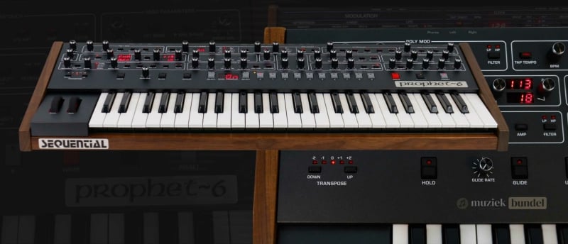 Sequential Prophet-6 analoge synthesizer met klassieke klank