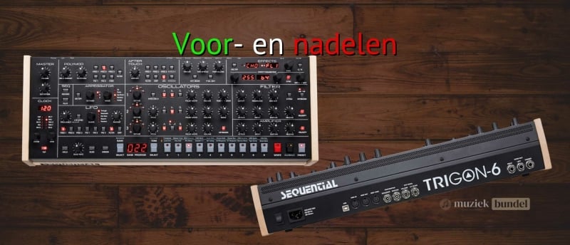 Voor- en nadelen van de Sequential Trigon-6 Module: krachtige analoge sound, intuïtieve bediening, maar beperkte polyfonie en geen ingebouwde sequencer.