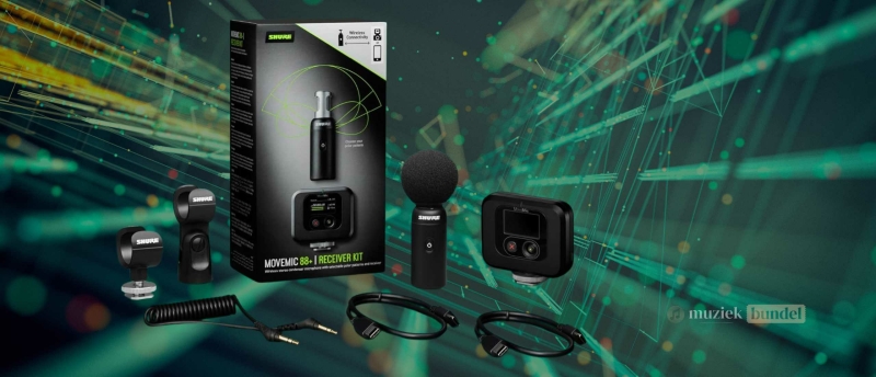 Ontdek de Shure MoveMic 88+ en kies tussen de basisversie of de kit met ontvanger voor camera’s en recorders. Bekijk de beste opties!