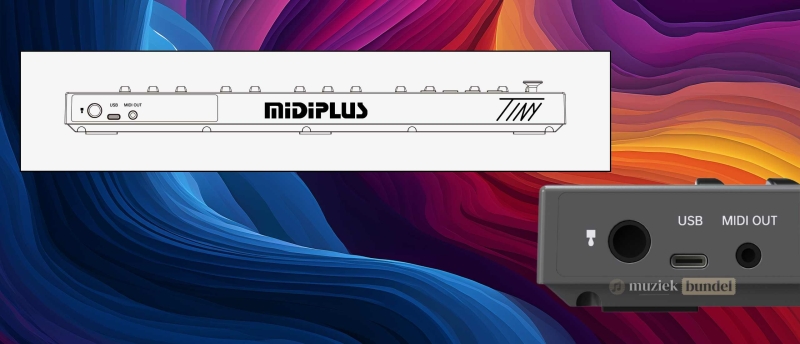 Specificaties en aansluitingen Midiplus Tiny | Muziekbundel.nl