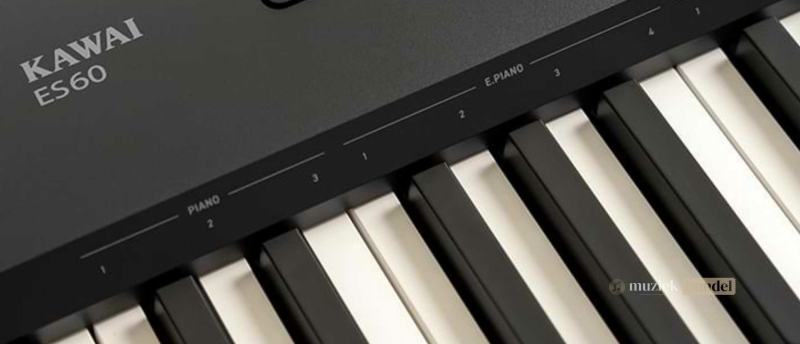 Overzicht van de specificaties van de Kawai ES60 digitale piano