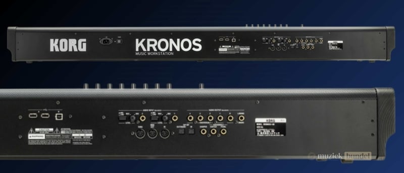 Bekijk de uitgebreide specificaties van de Korg Kronos 3, inclusief synthesizer-engines, geluidsbibliotheek, aansluitingen en prestaties.