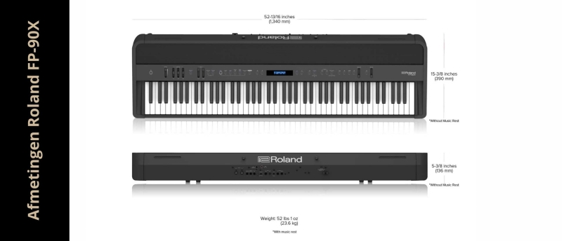 Specificaties van de Roland FP-90X