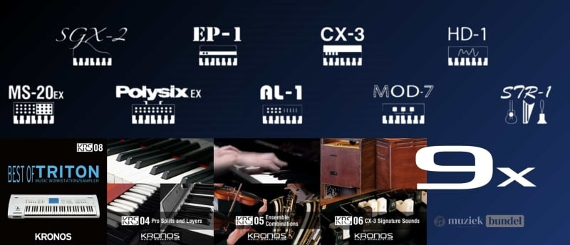 De Korg Kronos 3 bevat 9 krachtige synthese-engines, van analoge modeling en PCM-synthese tot fysieke modellering voor ultieme klankcreatie.