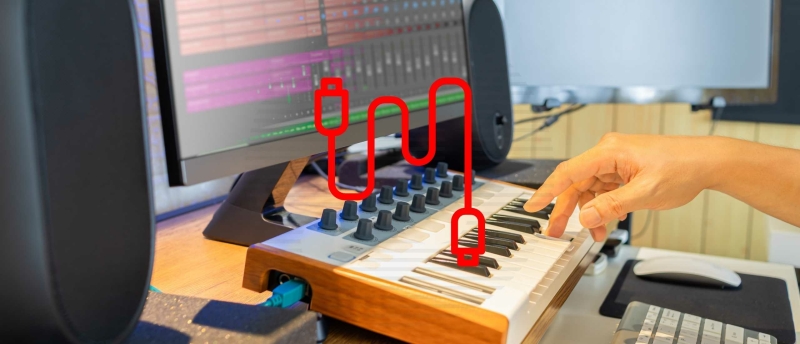 Van MIDI-keyboard naar Computer