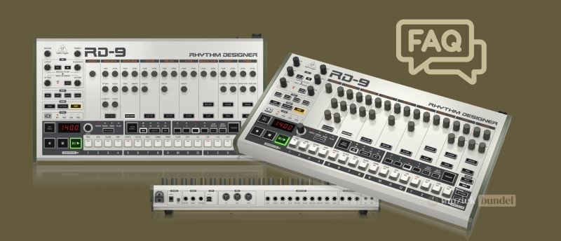 Vraag en antwoord over de Behringer RD-9 Drumcomputer in beeld