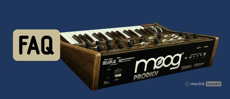 FAQ over de Moog Prodigy met antwoorden op veelgestelde vragen en handige tips