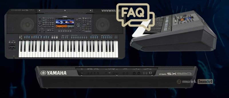 Antwoorden op veelgestelde vragen over de Yamaha PSR-SX920, inclusief functies, gebruiksgemak, uitbreidingen en unieke technologieën.