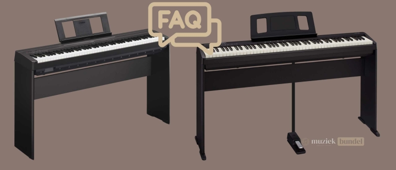 Veelgestelde vragen Yamaha P-45 vs Roland FP-10 | Muziekbundel.nl