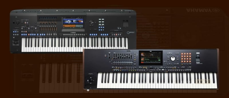 Vergelijking van de Yamaha PSR-SX900 met de Yamaha Genos2 en Korg PA5X arranger keyboards