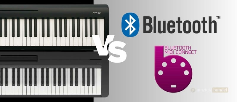 Uitleg over het verschil tussen Bluetooth-Audio en Bluetooth-MIDI bij digitale piano’s, en welke functie je nodig hebt voor jouw muziekale doelen.