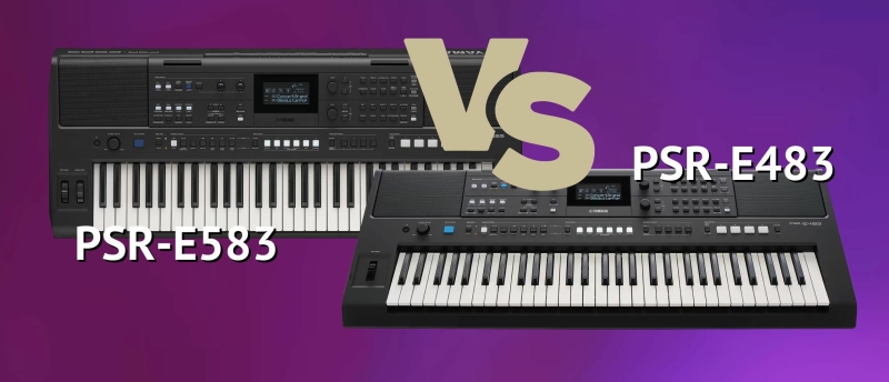 PSR-E583 versus PSR-E483 in beeld