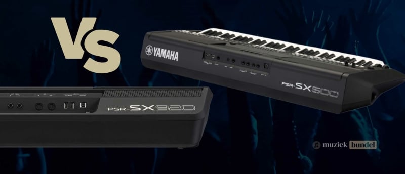 Gedetailleerde vergelijking van de Yamaha PSR-SX920 en PSR-SX600, inclusief technologie, geluidskwaliteit en uitbreidingsmogelijkheden.