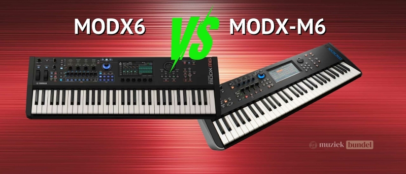Verscillen Yamaha MODX6 versus MODX-M6 | Muziekbundel Verscillen Yamaha MODX6 versus MODX-M6 | Muziekbundel