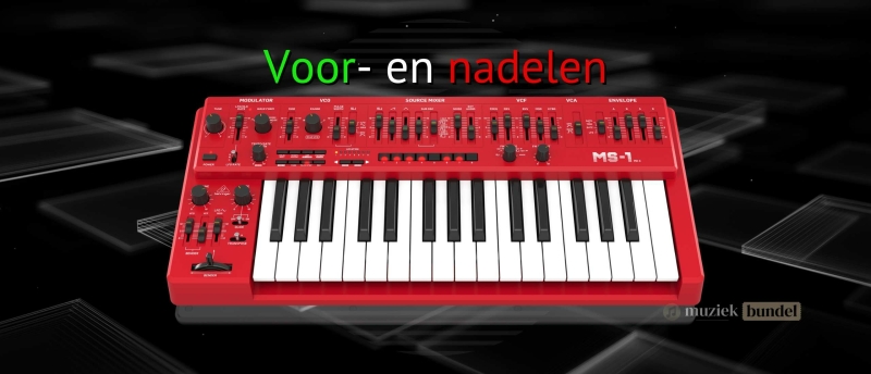 Voordelen en nadelen van de Behringer MS-1 MKII Red synth