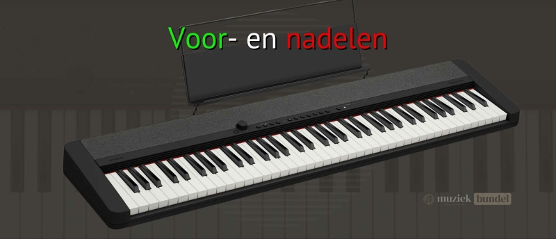 Overzicht van de belangrijkste voor- en nadelen van de Casio CT-S1 stage piano