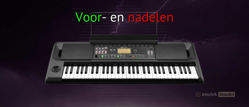 Overzicht van de voordelen en nadelen van de Korg EK-50 keyboard.