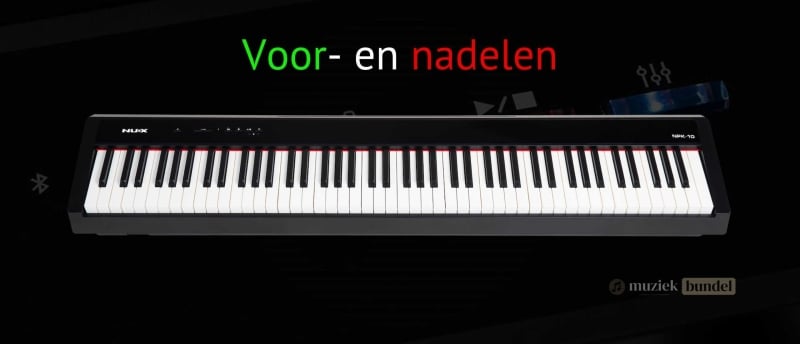 Overzicht van de voordelen en nadelen van de NUX NPK-10 digitale piano.