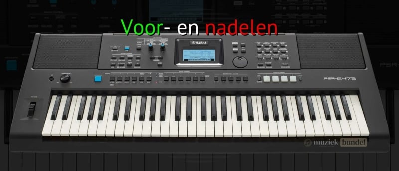 Belangrijkste voor- en nadelen van het Yamaha PSR-E473 keyboard voor verschillende gebruikers