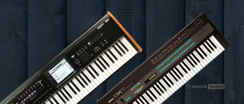 Uitleg over digitale synthesizers, met hun veelzijdigheid, geavanceerde technologie, en brede klankmogelijkheden.