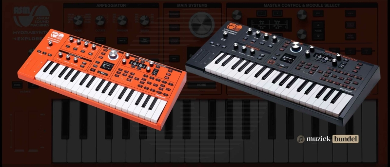 Verschil tussen de ASM Hydrasynth Explorer en de Limited Edition Orange synthesizers uitgelegd