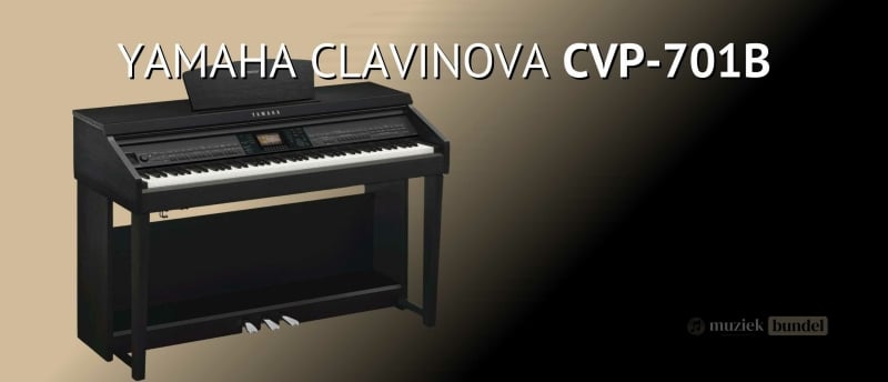 De Yamaha Clavinova CVP-701B combineert veelzijdigheid, authentieke klank en een elegant design, perfect voor zowel beginners als gevorderden.