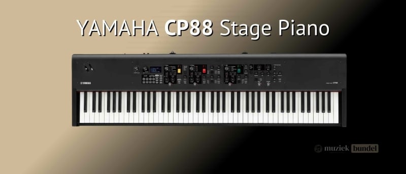 Yamaha CP88, een authentieke en robuuste stage piano met premium klanken en veelzijdige functies, ideaal voor liveoptredens en studio.