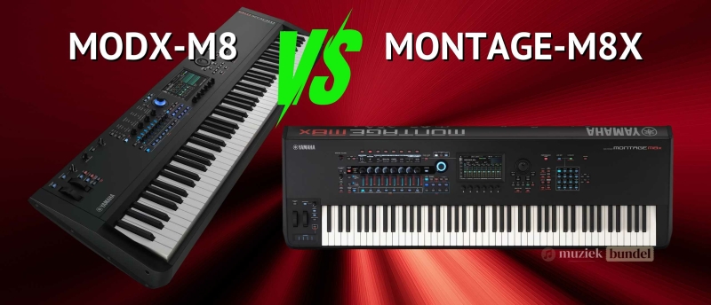 Yamaha MODX M8 versus Montage M8X | Muziekbundel.nl Yamaha MODX M8 versus Montage M8X | Muziekbundel.nl