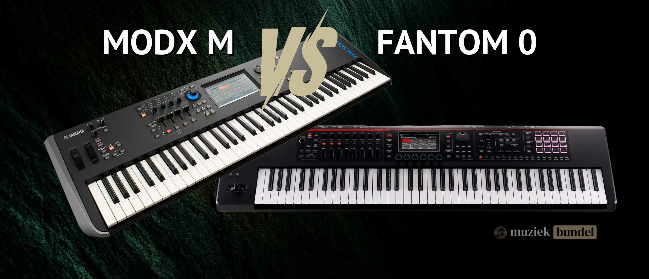 Yamaha MODX versus Roland Fantom 0 | Muziekbundel.nl