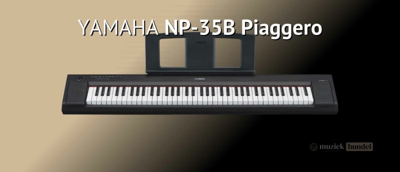 Yamaha NP 35B Piaggero digitale piano lichtgewicht en ideaal voor beginners met hoogwaardige klanken.