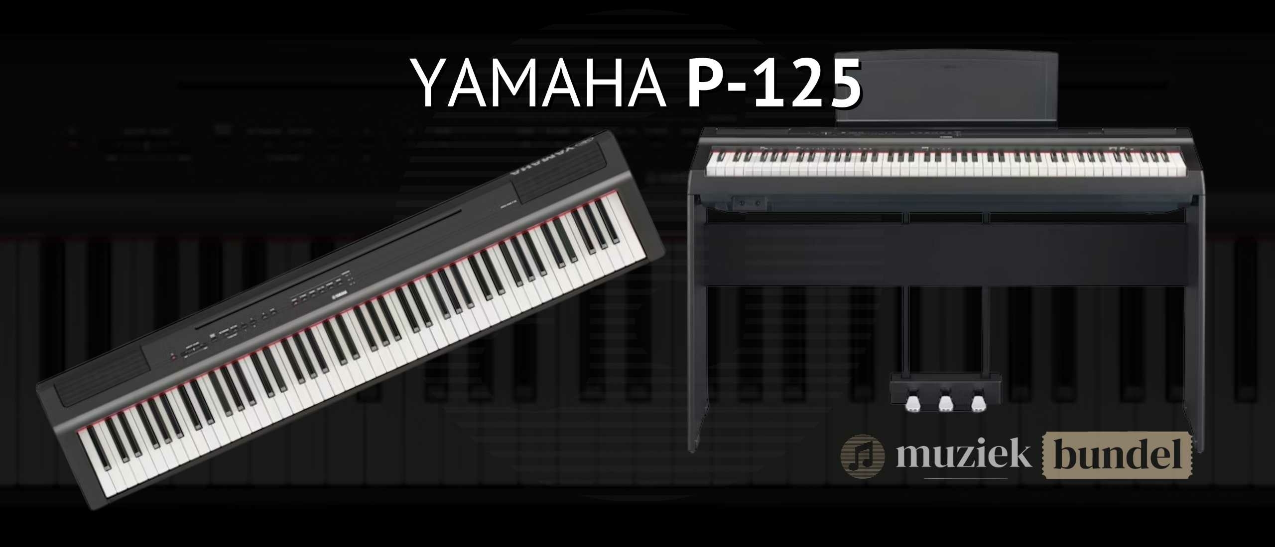 Yamaha P-125 Digitale Piano Zwart