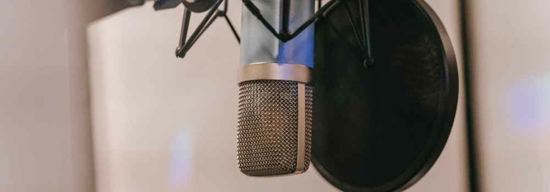 Condensator microfoon met popfilter