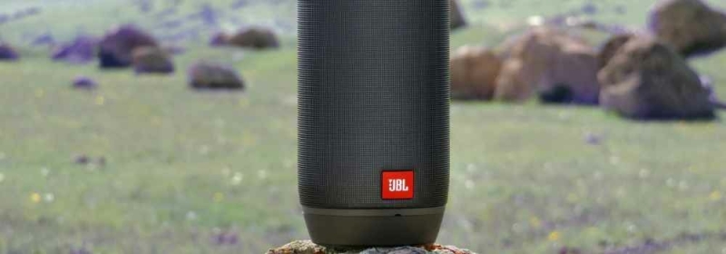 JBL speaker in natuur