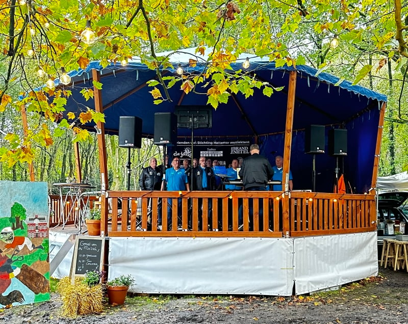 Muziektent Hattem stond op Molecaten Ruiterdag