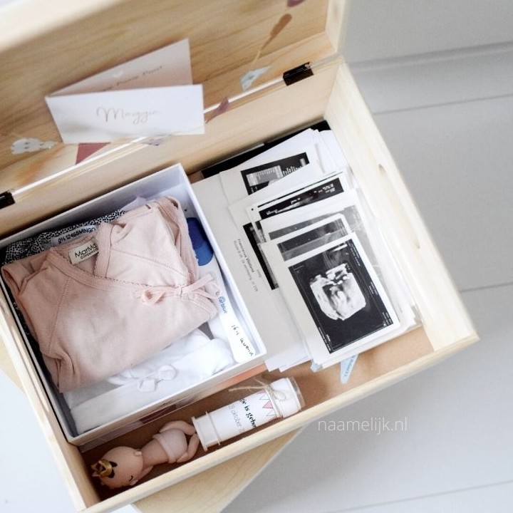 herinneringskist maken voor je baby - inhoud herinneringskist maken voor je baby - inhoud