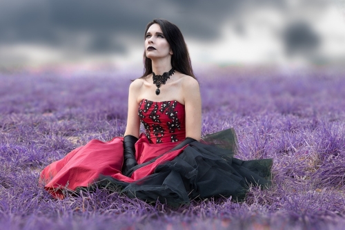 Nail Battle Wedstrijd Nagelstyliste Nailart Gothic Vrouw