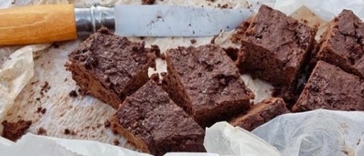 Brownie met eikeltjesmeel