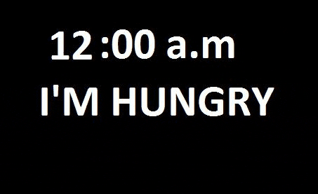 hongergevoel na het eten
