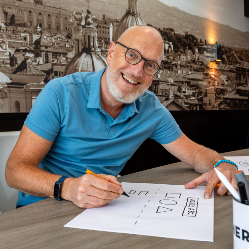 Ron van Putten, trainer zakelijk tekenen bij Nautilus CT. Leren zien is de kern